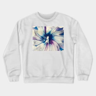 Purple Blue Spin Flower Crewneck Sweatshirt